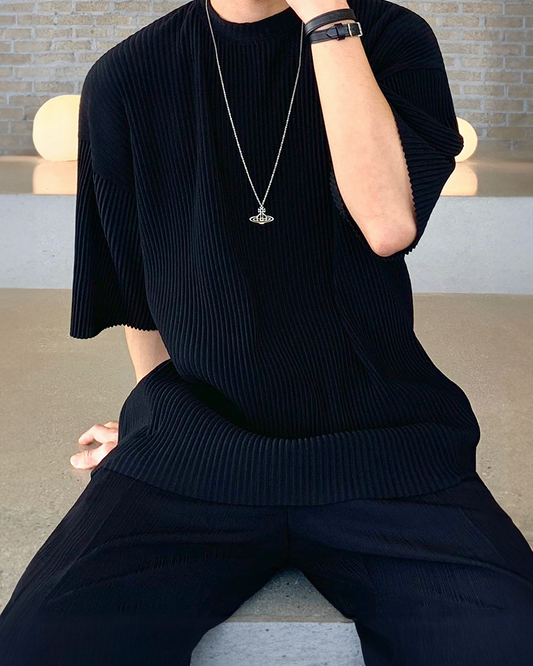 Japanese Pleated Oversized T-Shirt