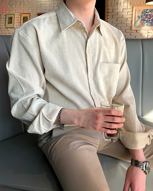 Lightweight Corduroy Long Sleeve Shirt