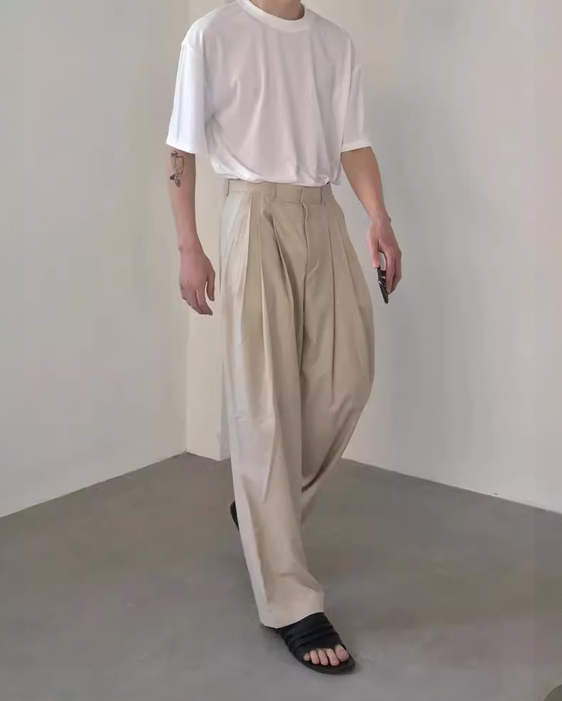 Pleated Relaxed Trousers