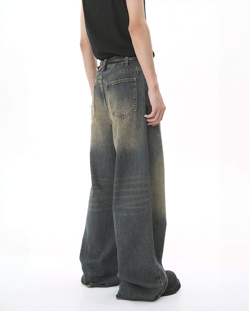 Retro Vintage Washed Jeans