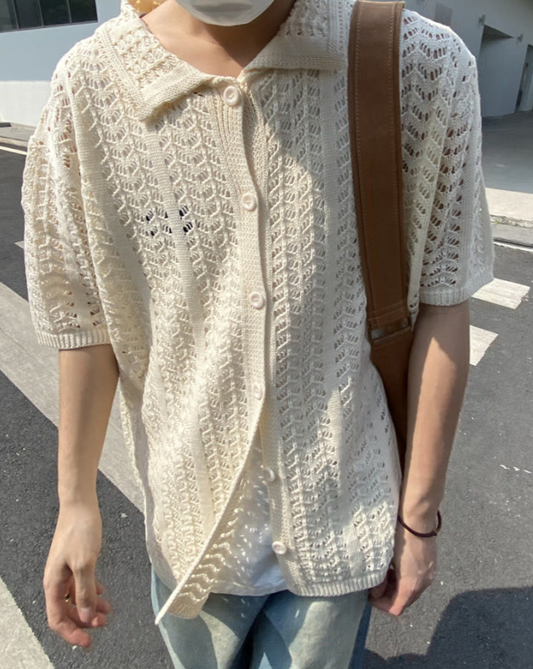 Korean Knitted Summer Shirt